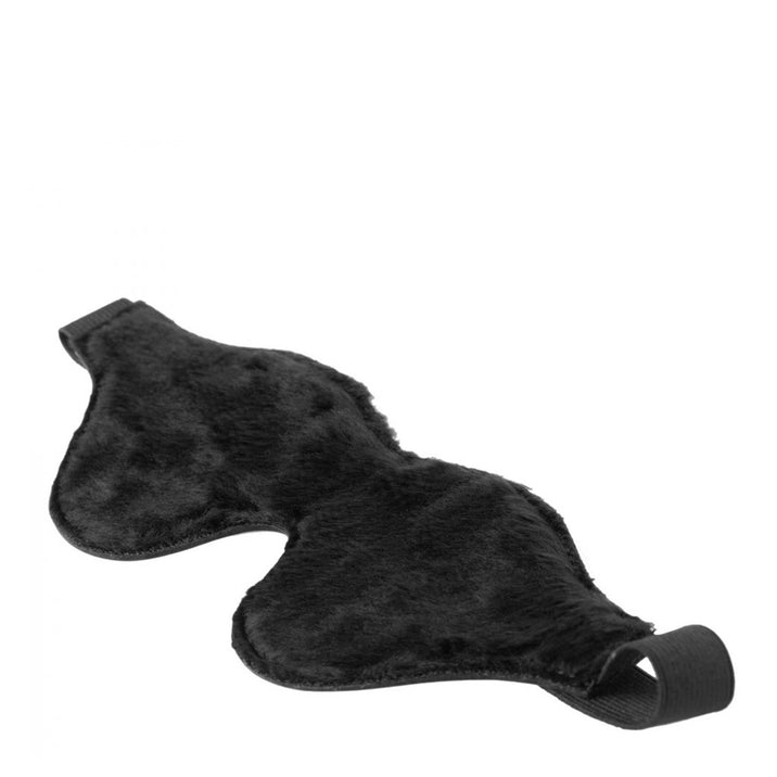 Strict Leather Black Fleece Lined Blindfold