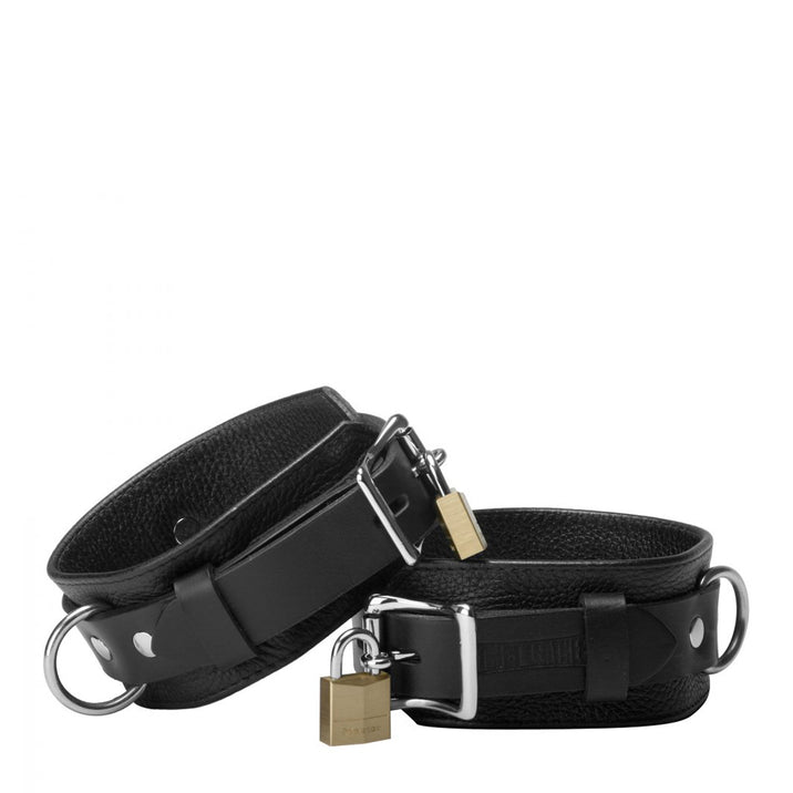 Strict Leather Deluxe Locking Wrist Cuffs