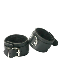 Strict Leather Fur Lined Ankle Cuffs