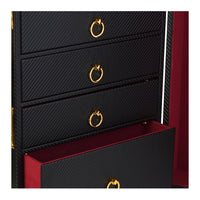 UPKO Sade Luxury 15 Piece Leather Trunk Set