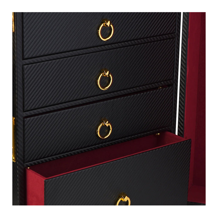 UPKO Sade Luxury 15 Piece Leather Trunk Set