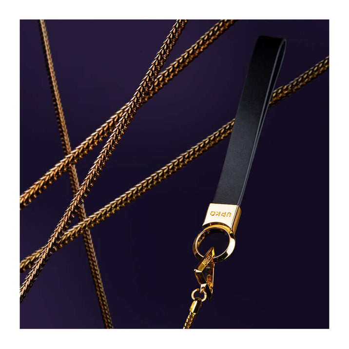 UPKO Snake Chain Leash with Weighted Sliding Bead