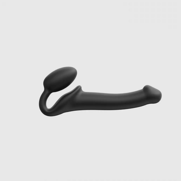 Strap-On-Me Bendable Shaft & Neck Strapless Dildo Black