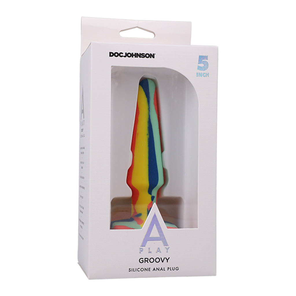 A-Play Groovy Silicone Anal Plug Sunrise