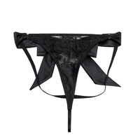 Anneliese Satin Net and Lace Thong