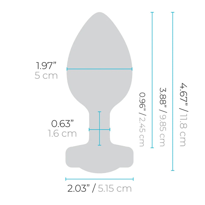 B-Vibe Vibrating Jewel Plug XXL