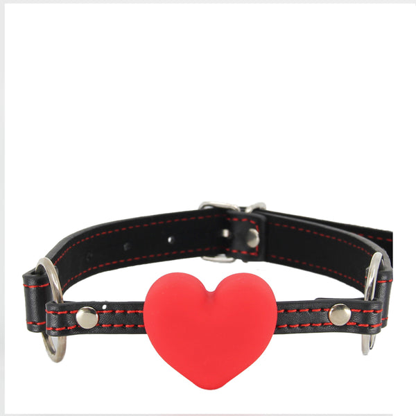 Berlin Baby Faux Leather Heart Gag