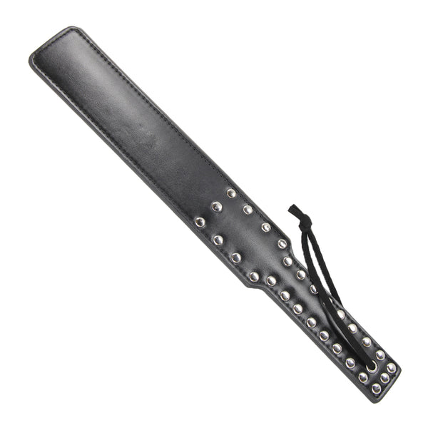 Berlin Baby Long Faux Leather Studded Paddle