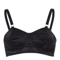 Bettie Page Black Spiral Bullet Bra