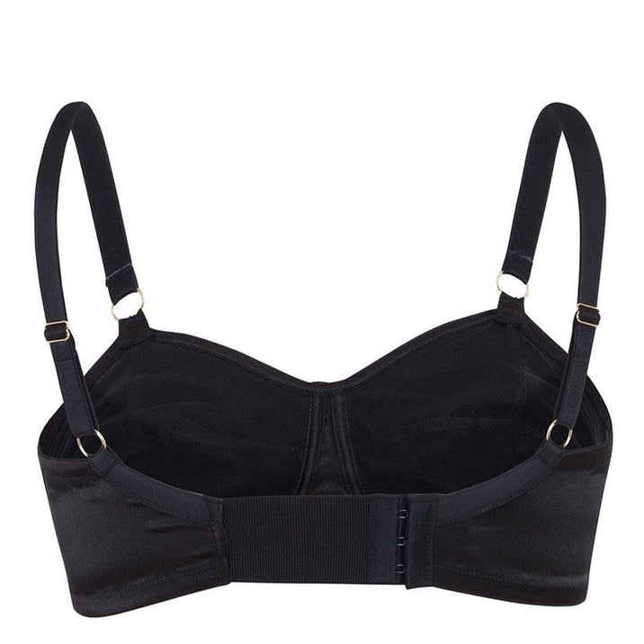 Bettie Page Black Spiral Bullet Bra