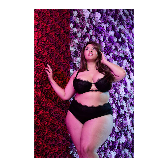 Playful Promises Gabi Fresh Fernanda High Waist Lace & Mesh Brief