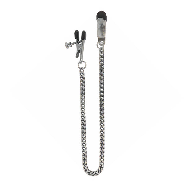 Broad Tip Jewel Chain Nipple Clamps