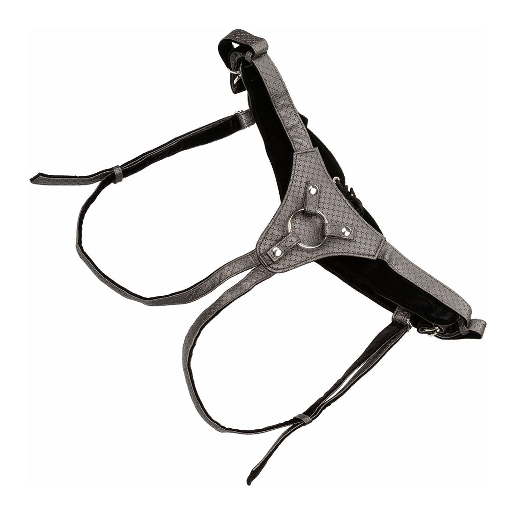 Calexotics Regal Queen Pewter Vinyl Harness