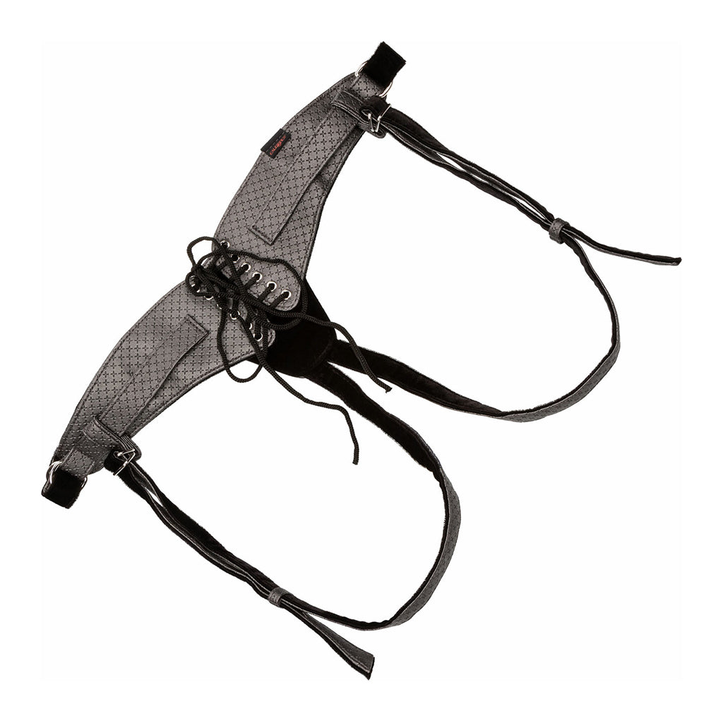 Calexotics Regal Queen Pewter Vinyl Harness