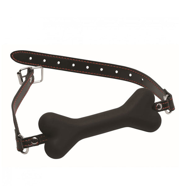 Classic Dog Bone Gag Black