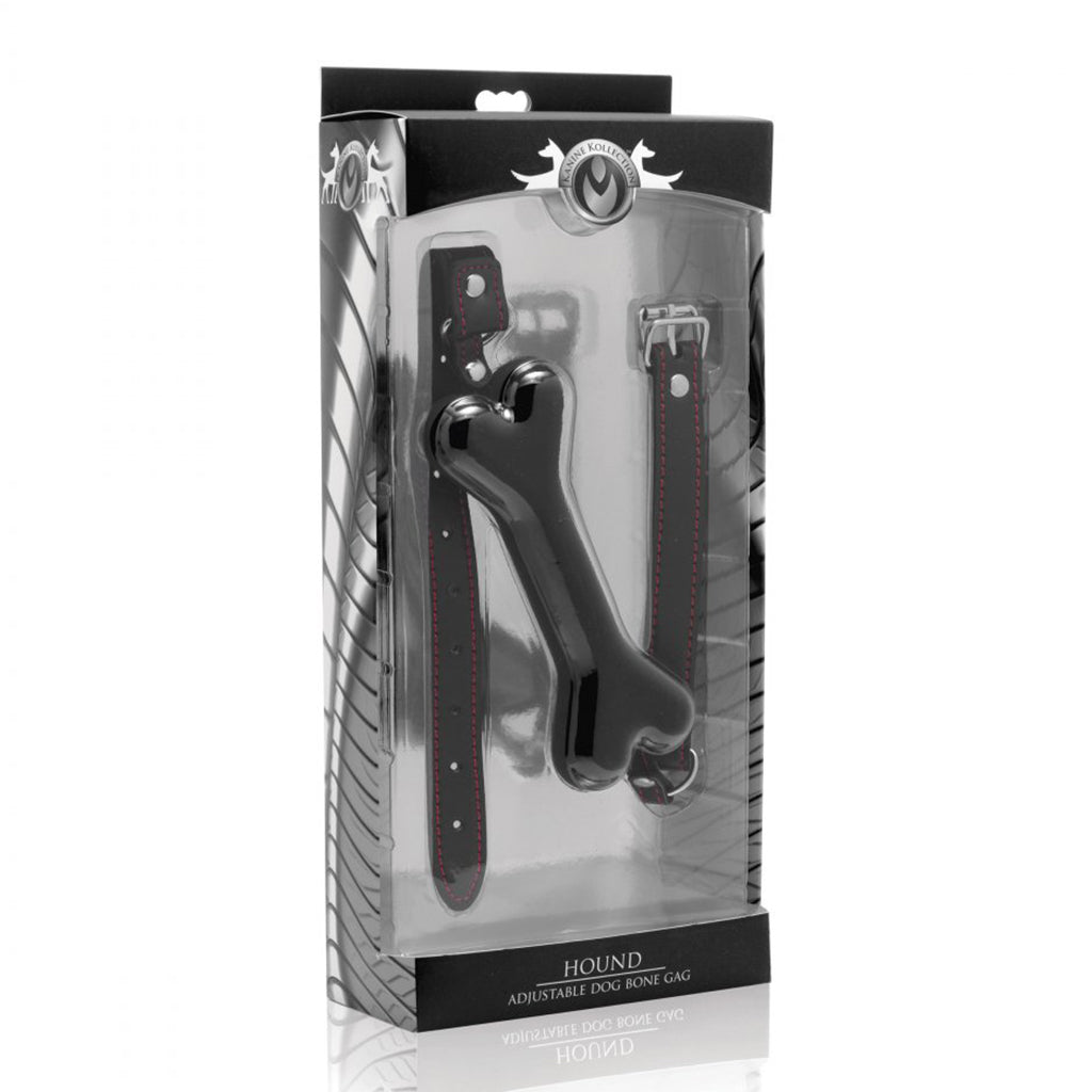 Classic Dog Bone Gag Black