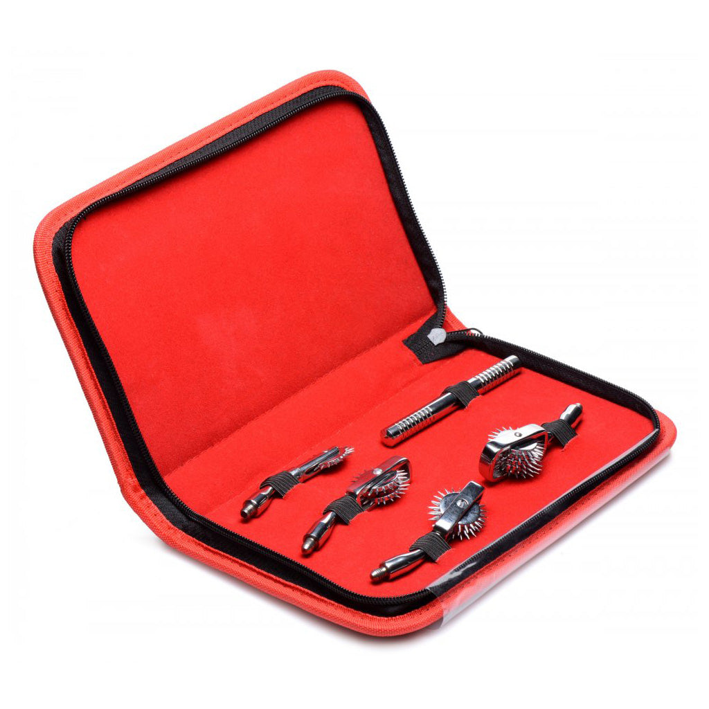 Deluxe Wartenberg Wheel Set with Travel Case