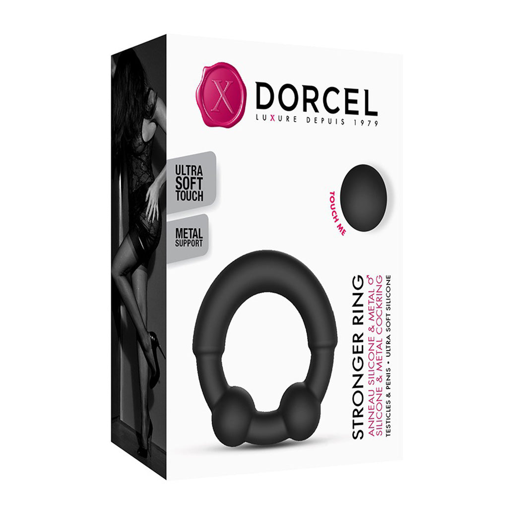 Dorcel Stronger Silicone and Metal Cock Ring