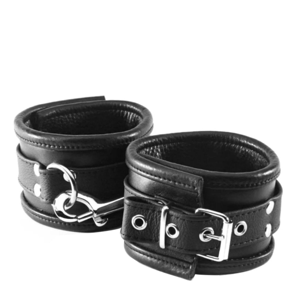 Dos Santos Leather Solid Ankle Cuffs