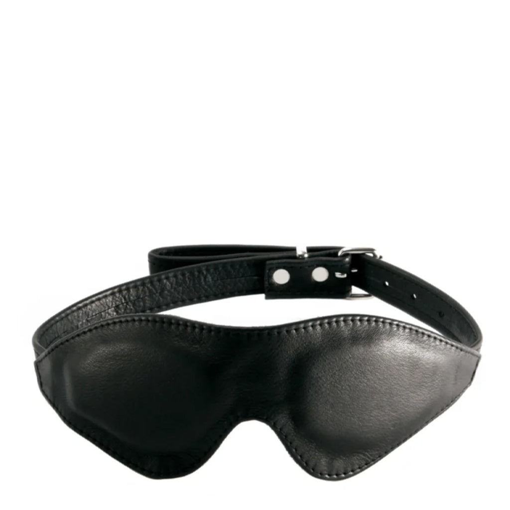 Dos Santos Oval Leather Blindfold