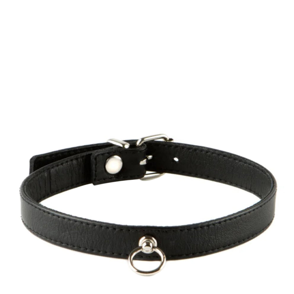 Dos Santos Slim Leather Collar