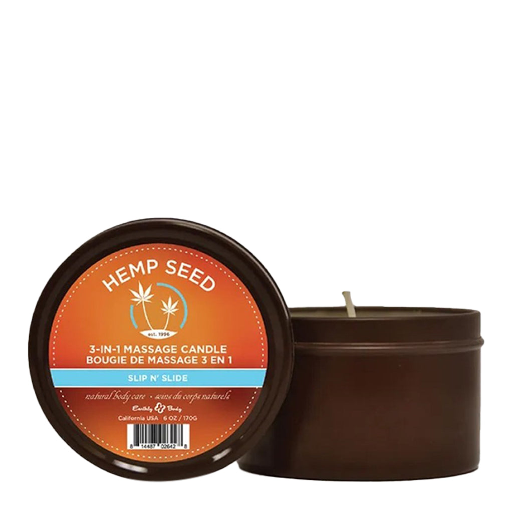 Earthly Body Hemp Massage Candle Slip n' Slide