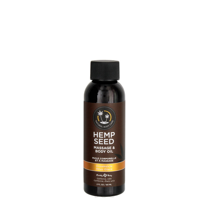 Earthly Body Hemp Seed Massage Oil Dreamsicle 60ml