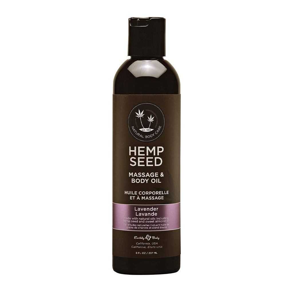 Earthly Body Hemp Seed Massage Oil Lavender 237ml
