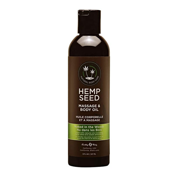 Earthly Body Hemp Seed Massage Oil Naked In The Woods 237ml
