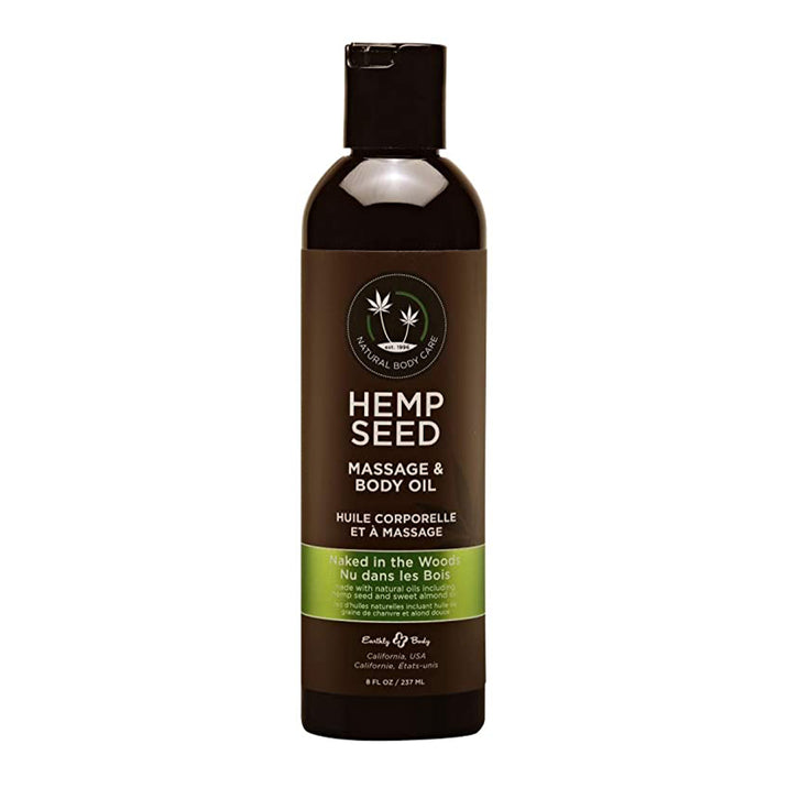 Earthly Body Hemp Seed Massage Oil Naked In The Woods 237ml
