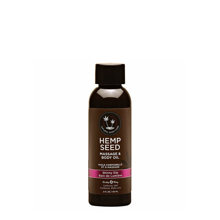 Earthly Body Hemp Seed Massage Oil Skinny Dip 60ml