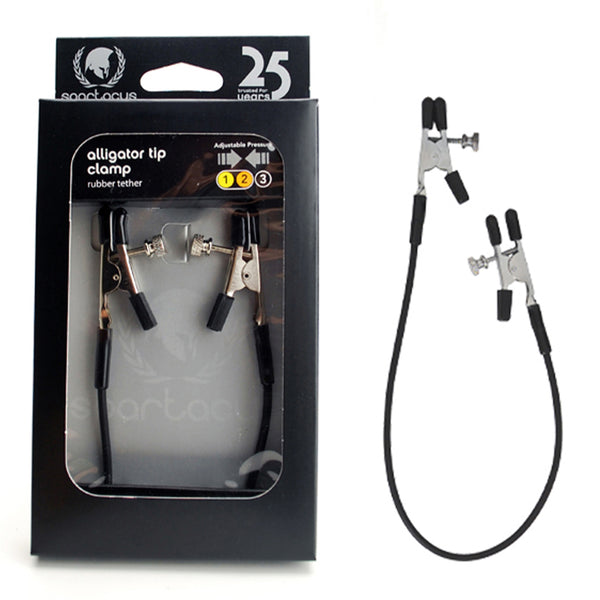 Blackline Adjustable Alligator Clamps with Rubber Tether