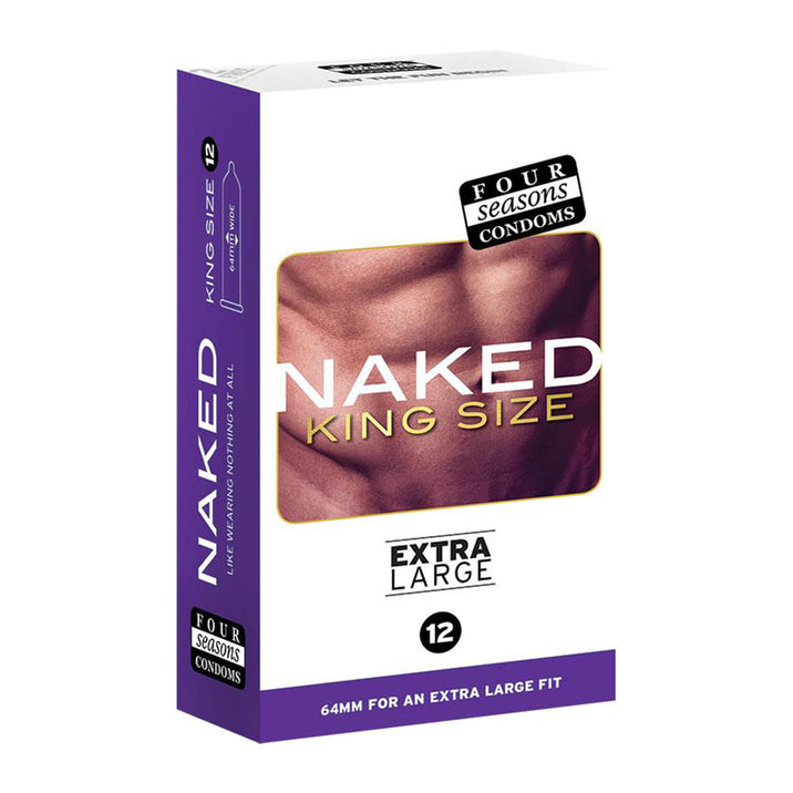 Four Seasons 12s Naked King Size Condoms