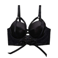 Gabi Fresh Aysha Black Lace Up Balcony Bra