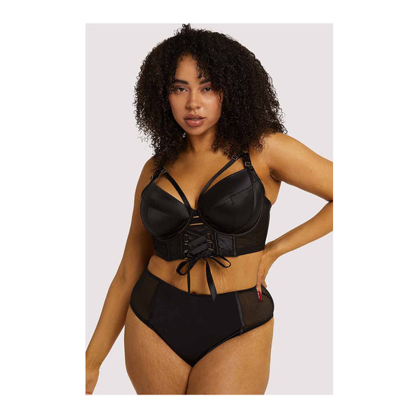 Gabi Fresh Aysha Black Lace Up High Waist Brief