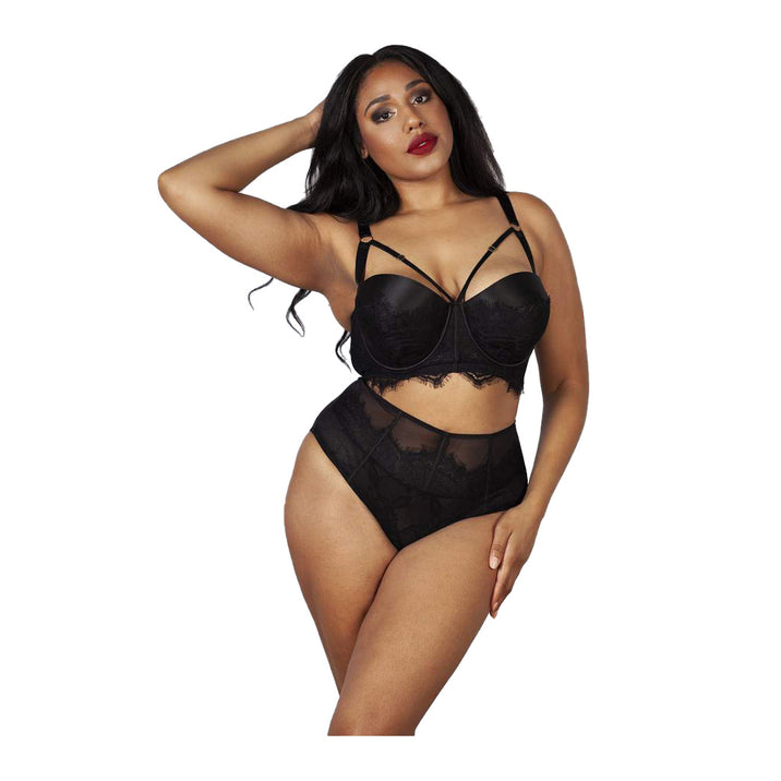 Gabi Fresh Bianca Longline Lace & Satin Bra