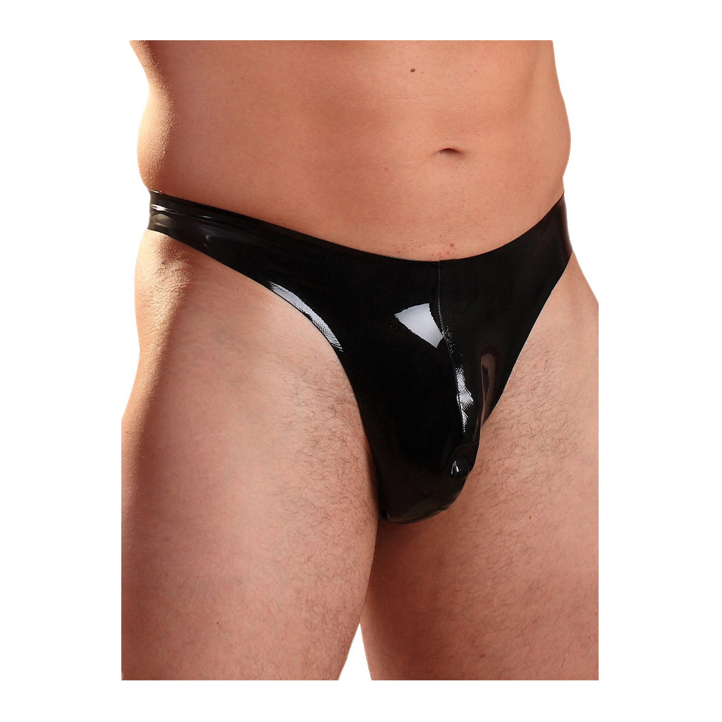 Denber Latex Panties - G String - Thong Panty - Fetish - Black