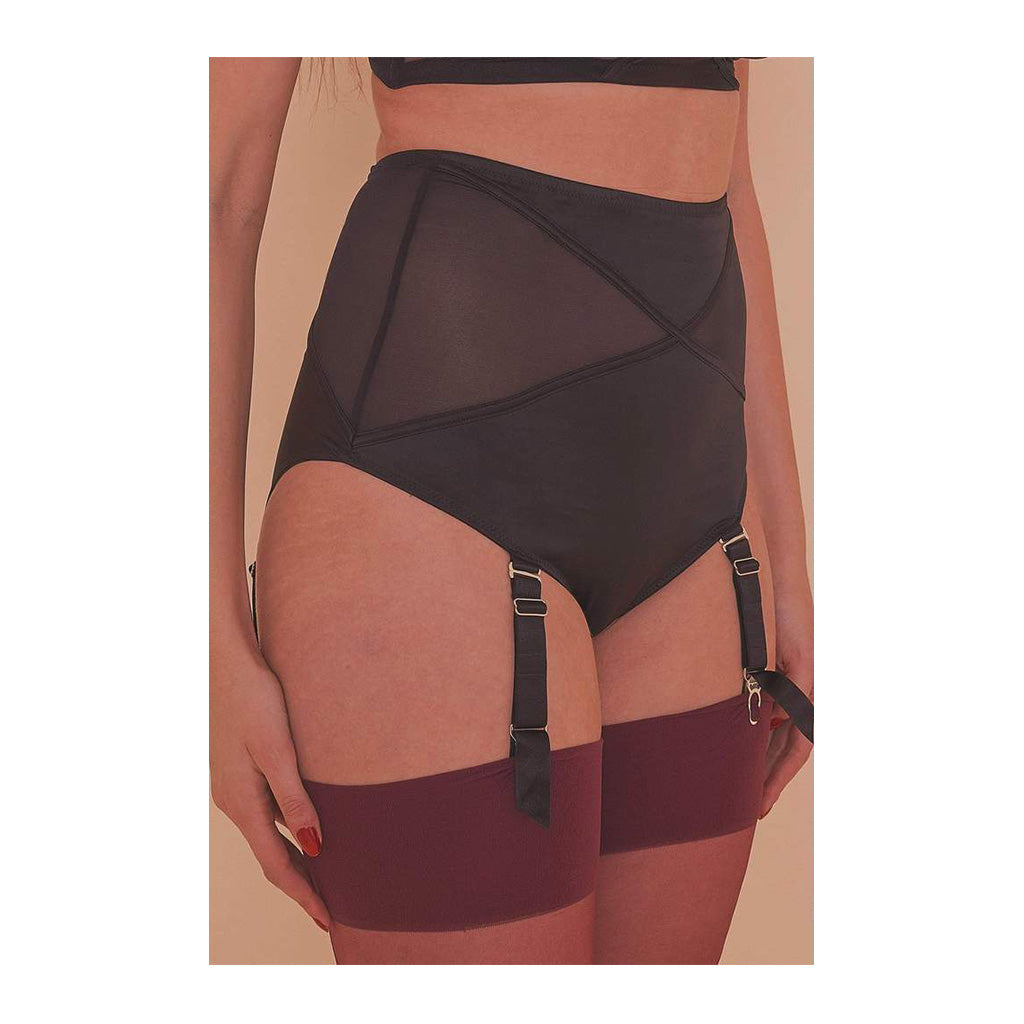 Playful Promises Aurora Mesh & Satin High Waist Brief