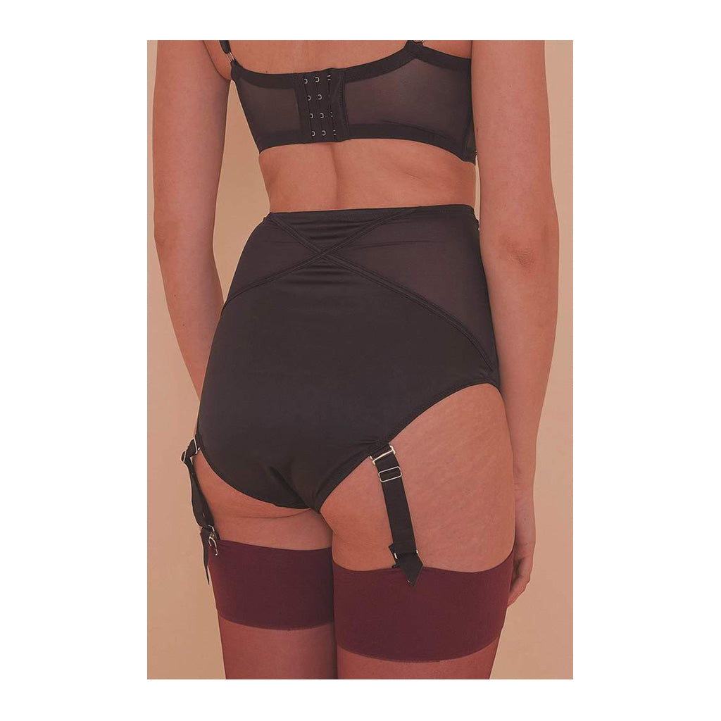 Playful Promises Aurora Mesh & Satin High Waist Brief