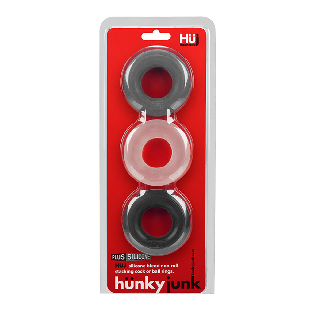 Hunkyjunk HUJ3 Cock Ring Pack