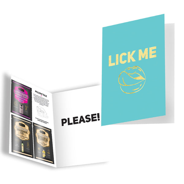 Kama Sutra Lick Me Card