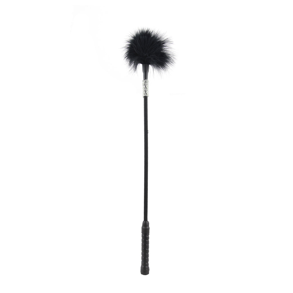 Love in Leather Feather Tickler with Diamantes