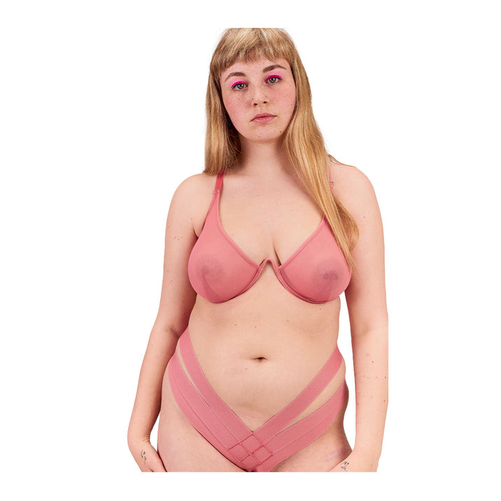 La Fille D'O Exactitude Pink Ouvert Brief