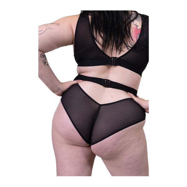 La Fille D'O I Want Sheer Open Back Brief
