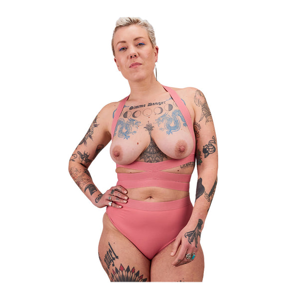 La Fille D'O Pony Pink Chest Harness