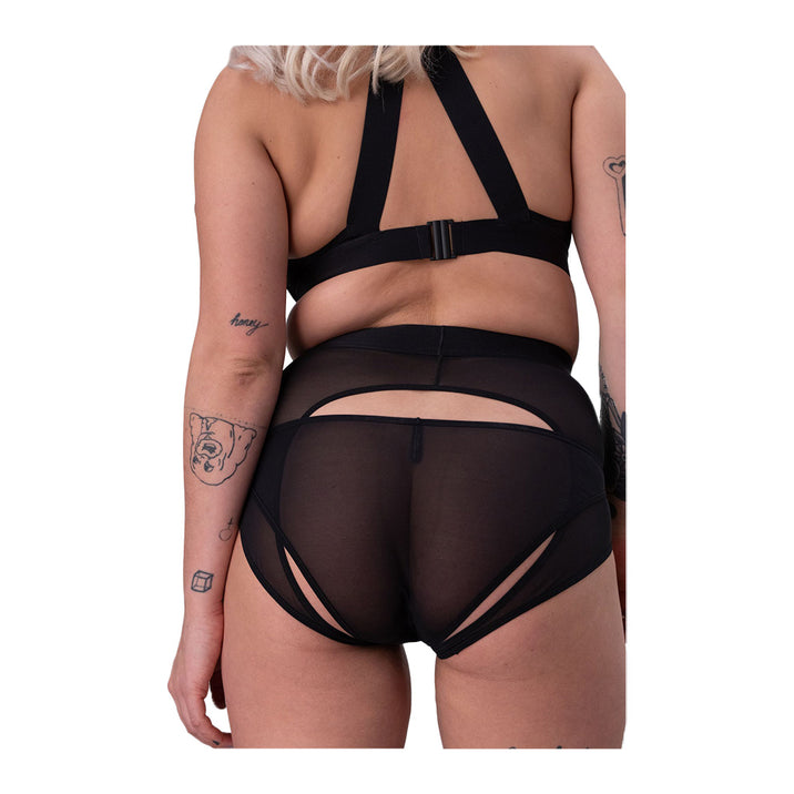 La Fille D'O Trouble High-Waisted Ouvert Suspender Belt