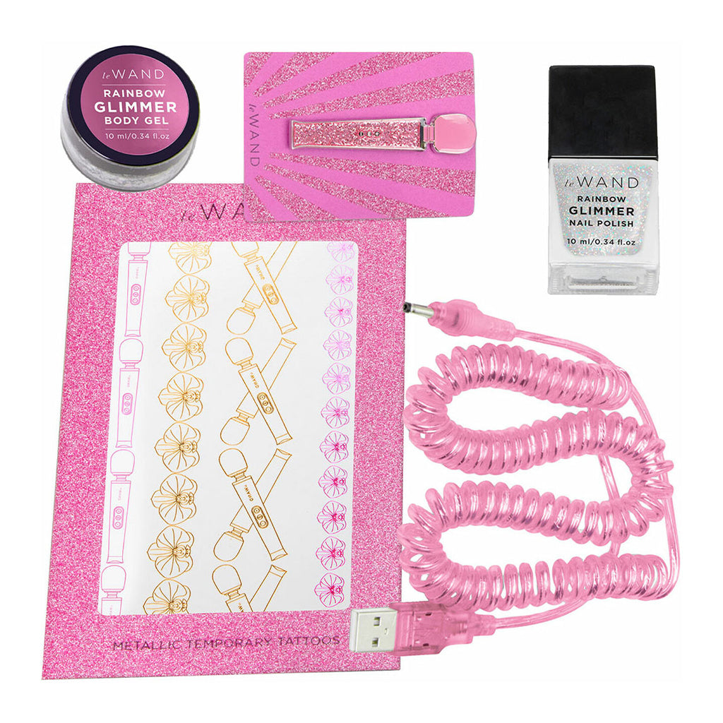 Le Wand All That Glimmers Petite Rechargeable Massager Pink