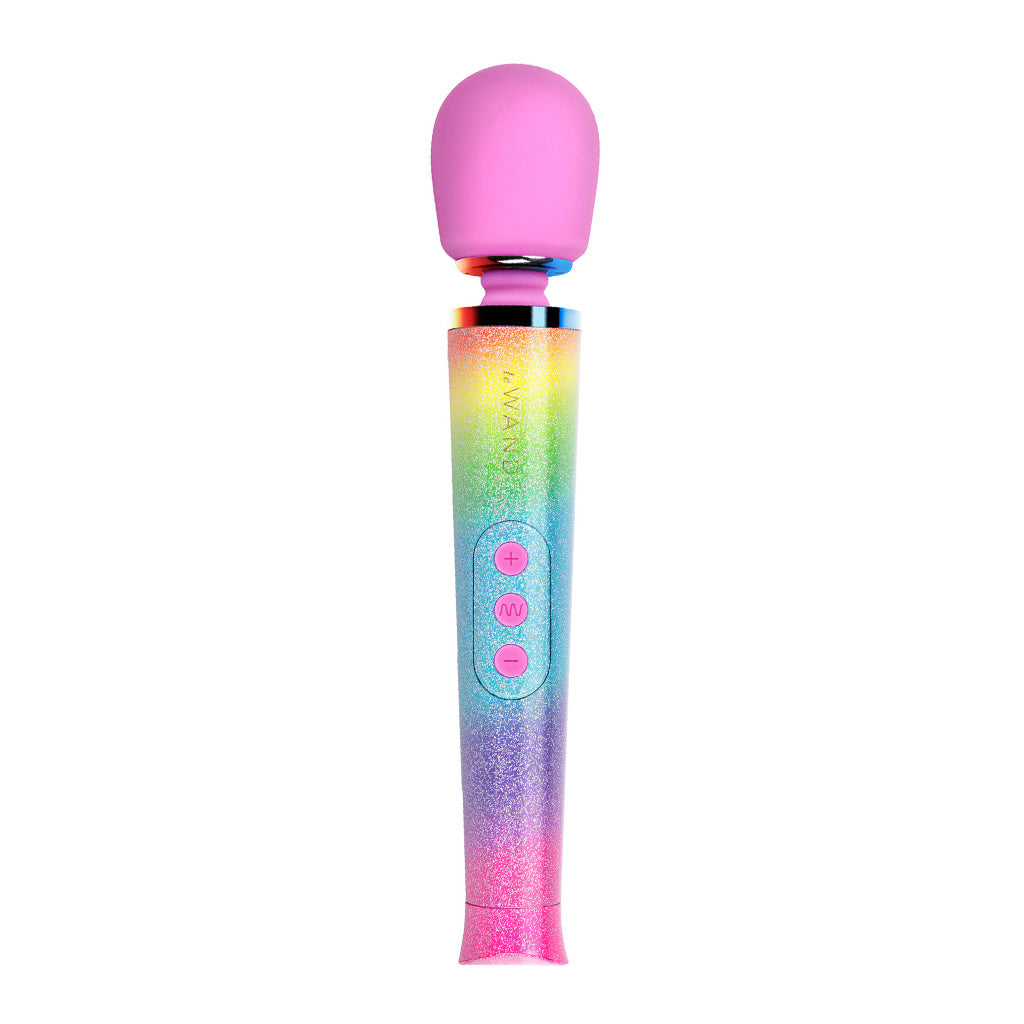 Le Wand All That Glimmers Petite Rechargeable Massager Rainbow