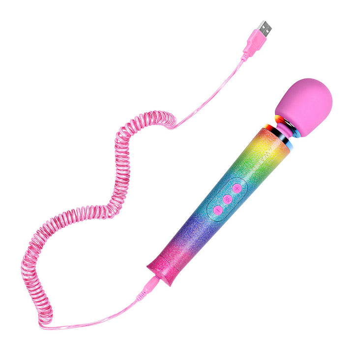 Le Wand All That Glimmers Petite Rechargeable Massager Rainbow