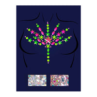 Leg Avenue Bliss Neon Black Light Adhesive Body Jewels